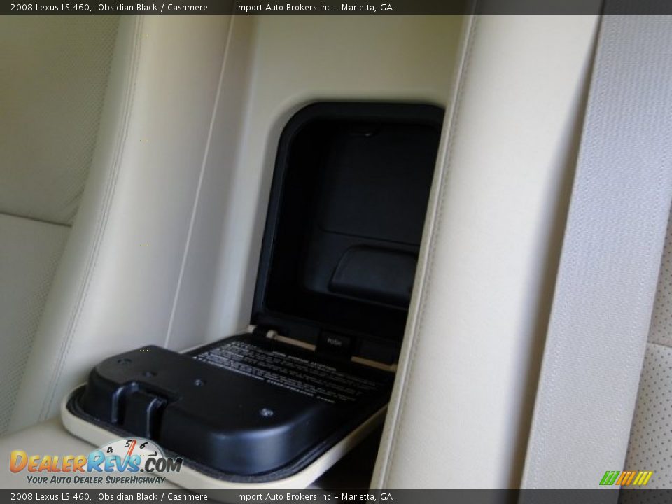 2008 Lexus LS 460 Obsidian Black / Cashmere Photo #22