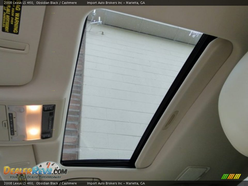 2008 Lexus LS 460 Obsidian Black / Cashmere Photo #24