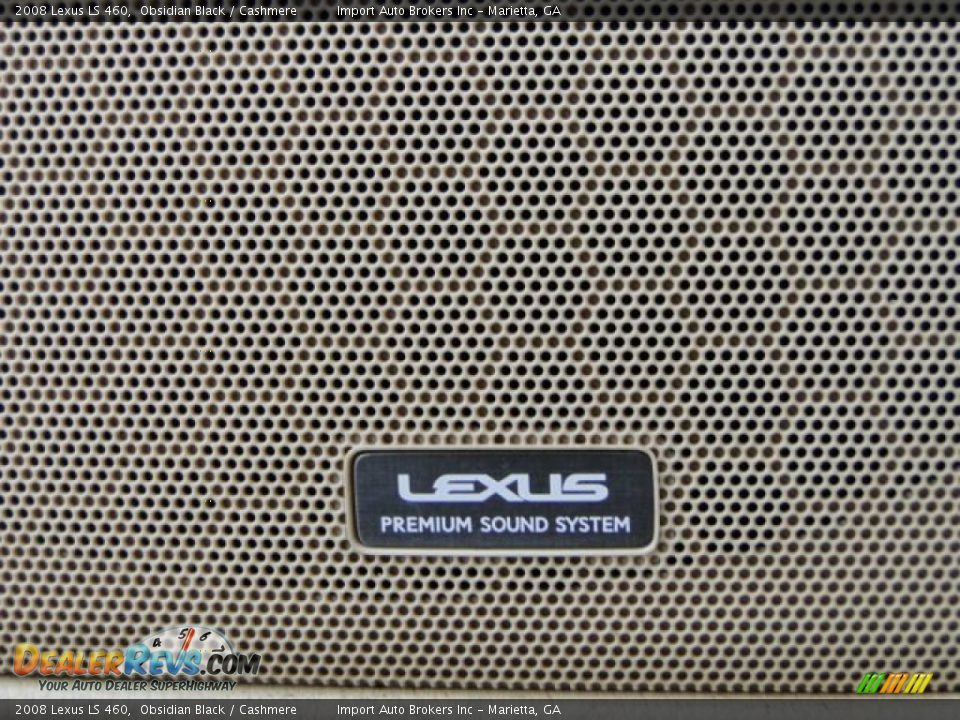 2008 Lexus LS 460 Obsidian Black / Cashmere Photo #27