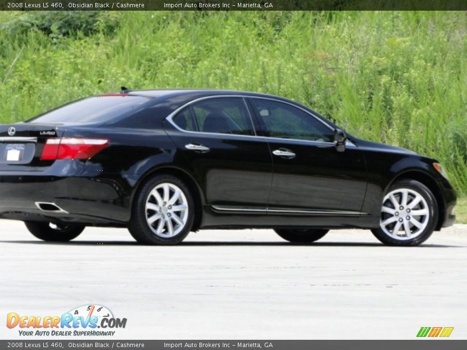 2008 Lexus LS 460 Obsidian Black / Cashmere Photo #29