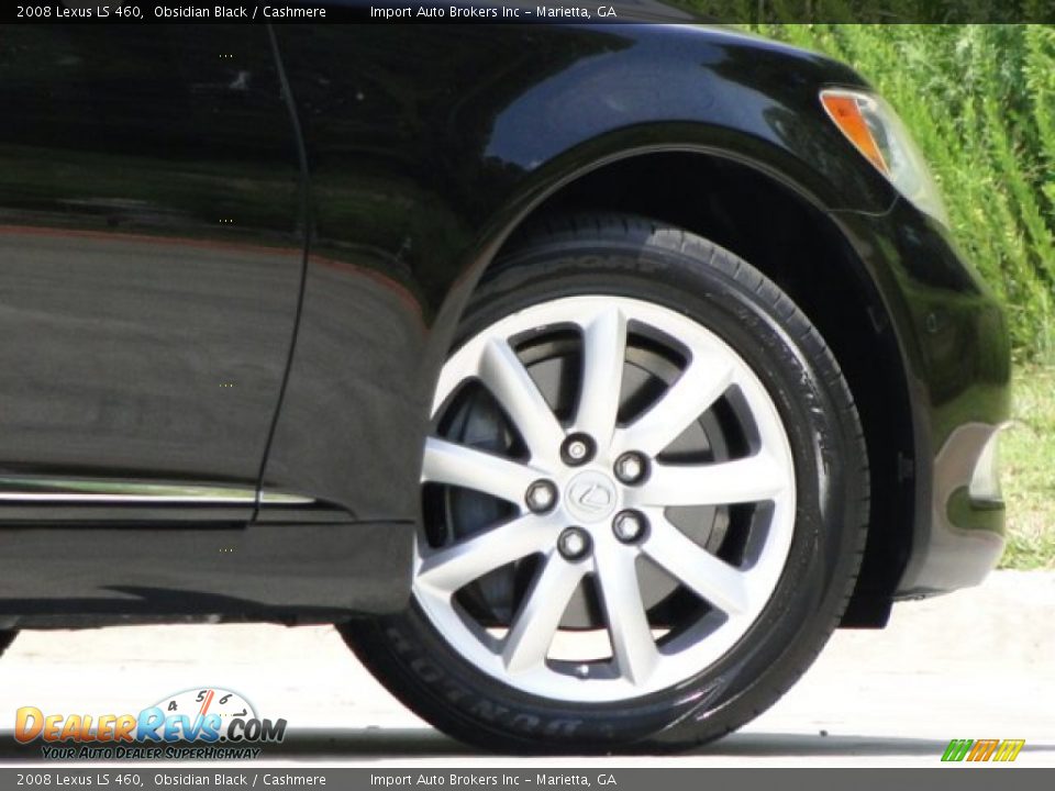 2008 Lexus LS 460 Obsidian Black / Cashmere Photo #30