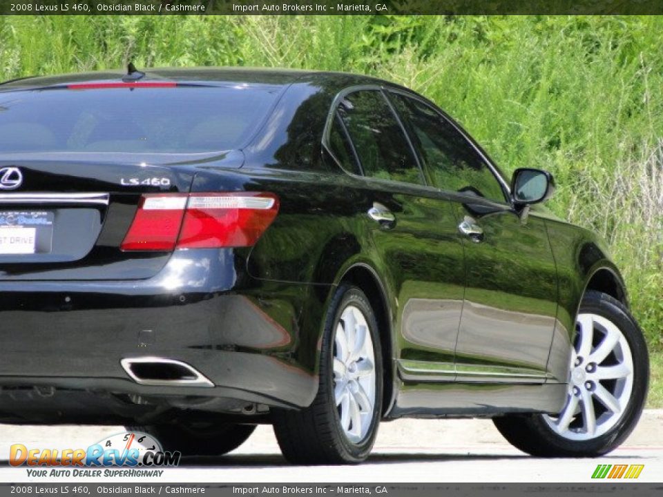 2008 Lexus LS 460 Obsidian Black / Cashmere Photo #31