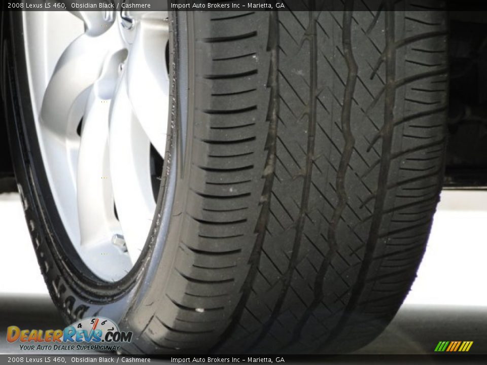 2008 Lexus LS 460 Obsidian Black / Cashmere Photo #32