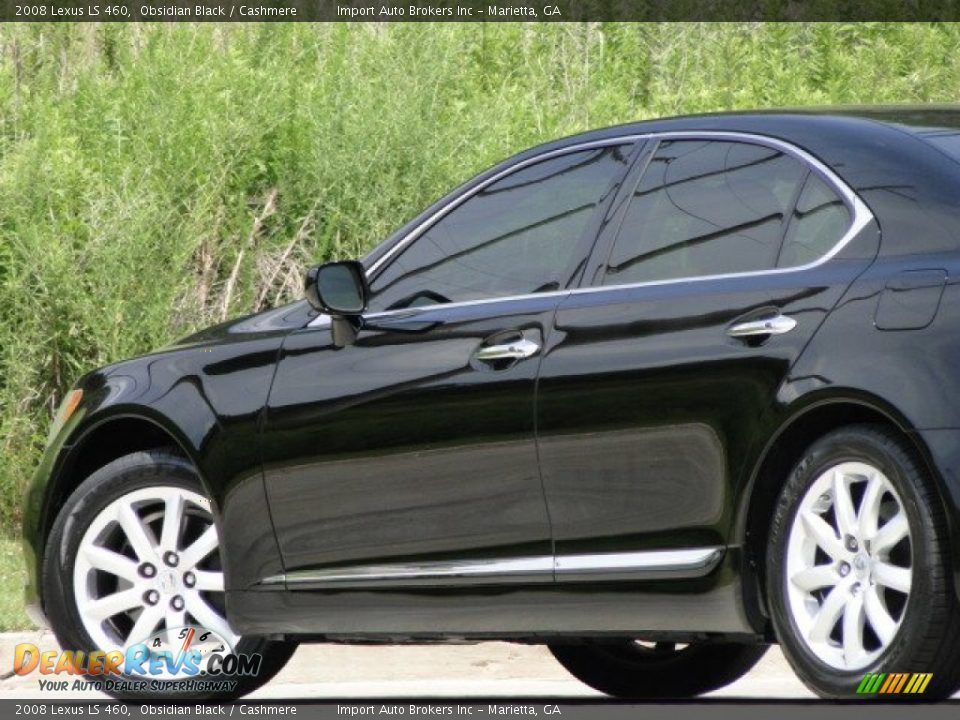 2008 Lexus LS 460 Obsidian Black / Cashmere Photo #33