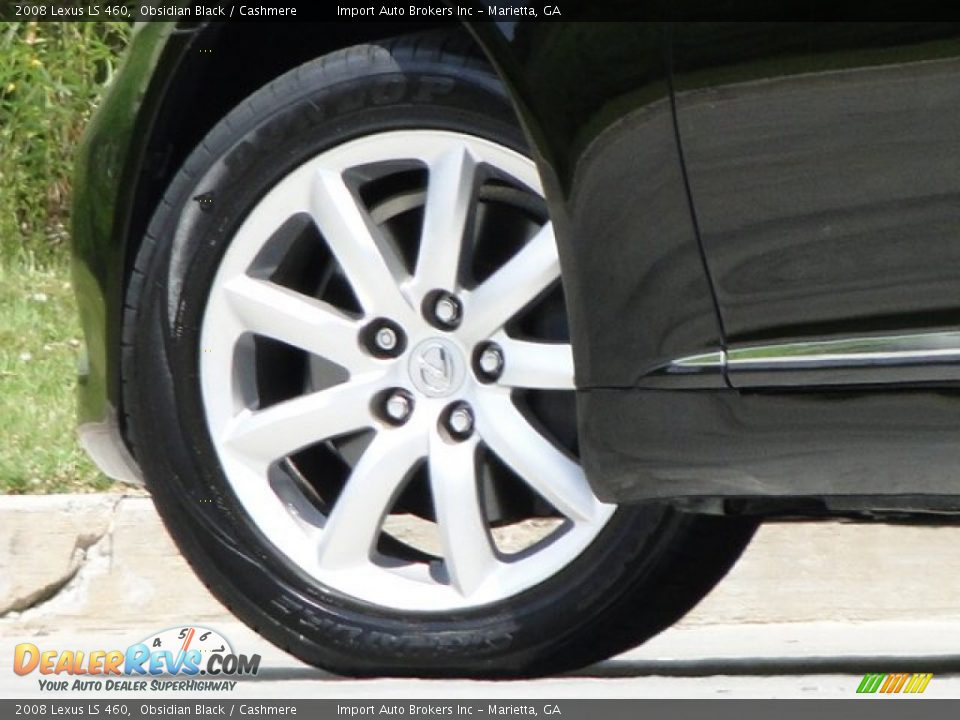 2008 Lexus LS 460 Obsidian Black / Cashmere Photo #34