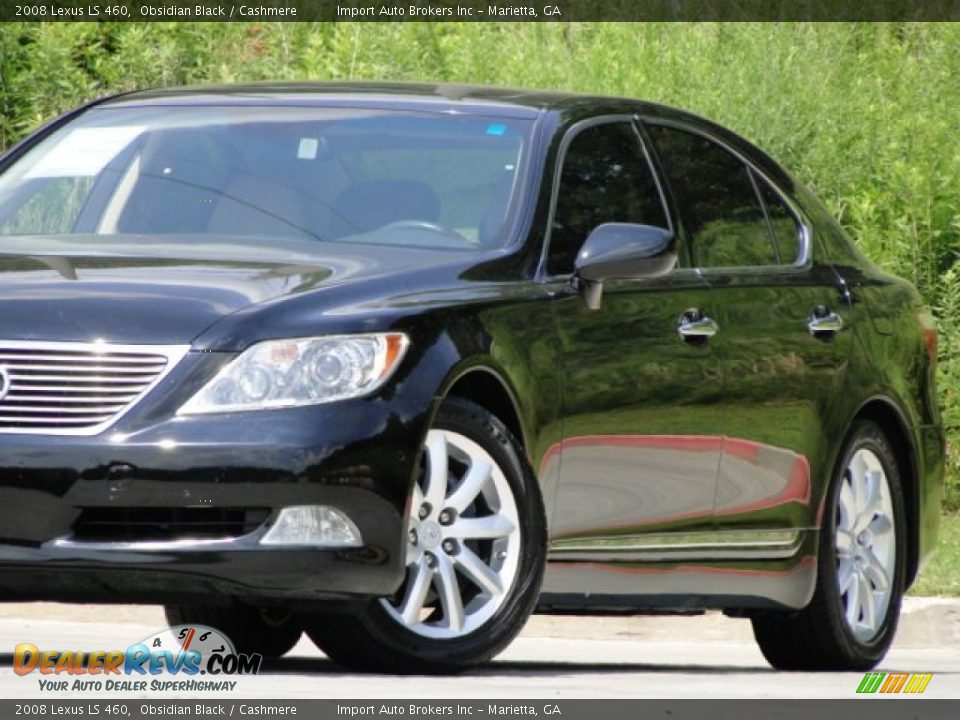 2008 Lexus LS 460 Obsidian Black / Cashmere Photo #36