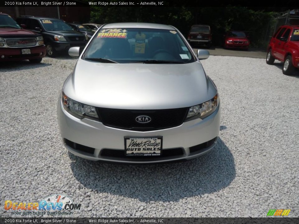 2010 Kia Forte LX Bright Silver / Stone Photo #2