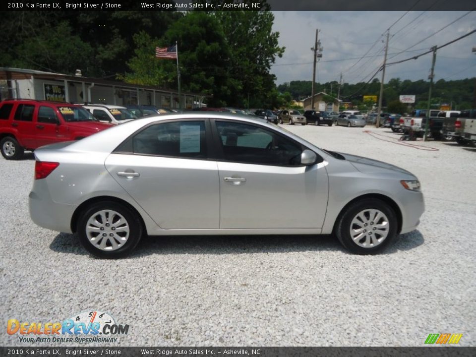 2010 Kia Forte LX Bright Silver / Stone Photo #4