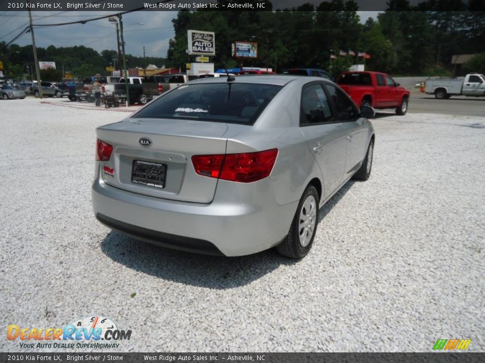 2010 Kia Forte LX Bright Silver / Stone Photo #5