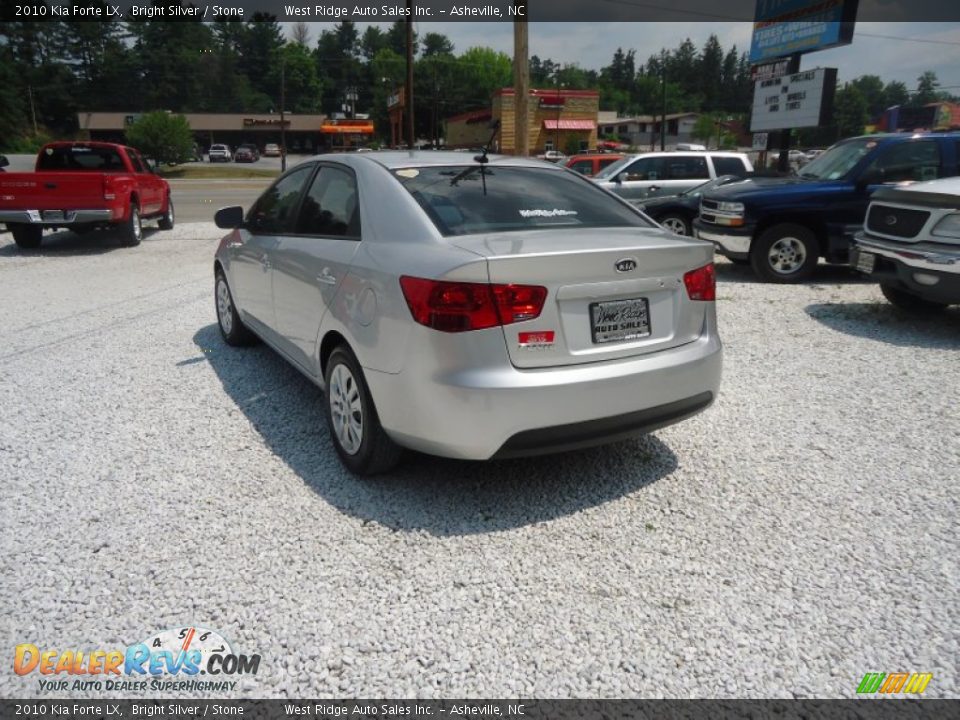 2010 Kia Forte LX Bright Silver / Stone Photo #7