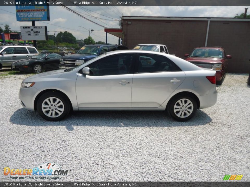 2010 Kia Forte LX Bright Silver / Stone Photo #8