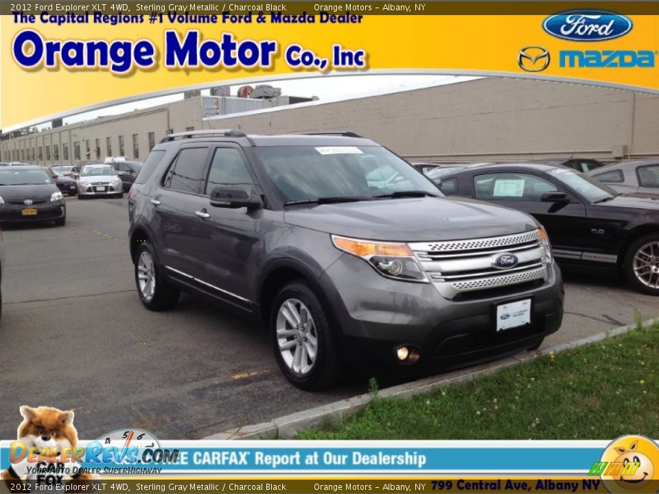 2012 Ford Explorer XLT 4WD Sterling Gray Metallic / Charcoal Black Photo #1