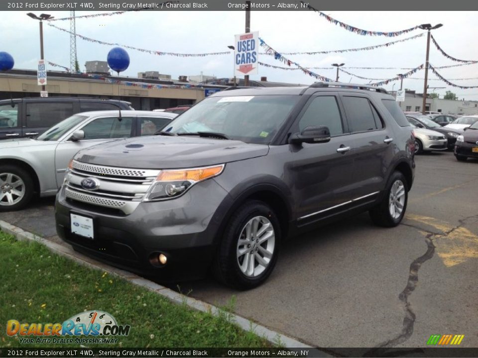 2012 Ford Explorer XLT 4WD Sterling Gray Metallic / Charcoal Black Photo #3