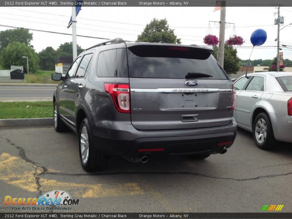 2012 Ford Explorer XLT 4WD Sterling Gray Metallic / Charcoal Black Photo #4