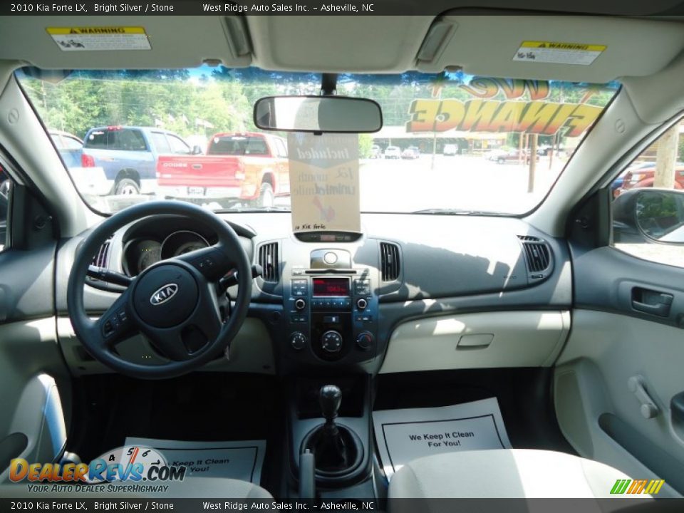 2010 Kia Forte LX Bright Silver / Stone Photo #13