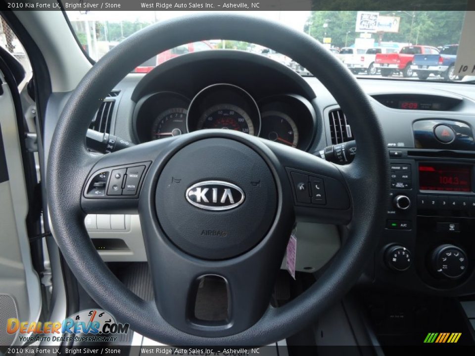 2010 Kia Forte LX Bright Silver / Stone Photo #14