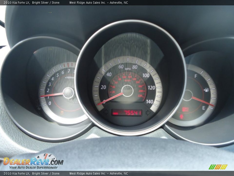 2010 Kia Forte LX Bright Silver / Stone Photo #15