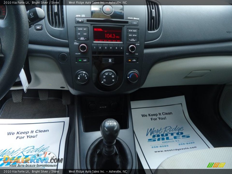 2010 Kia Forte LX Bright Silver / Stone Photo #18