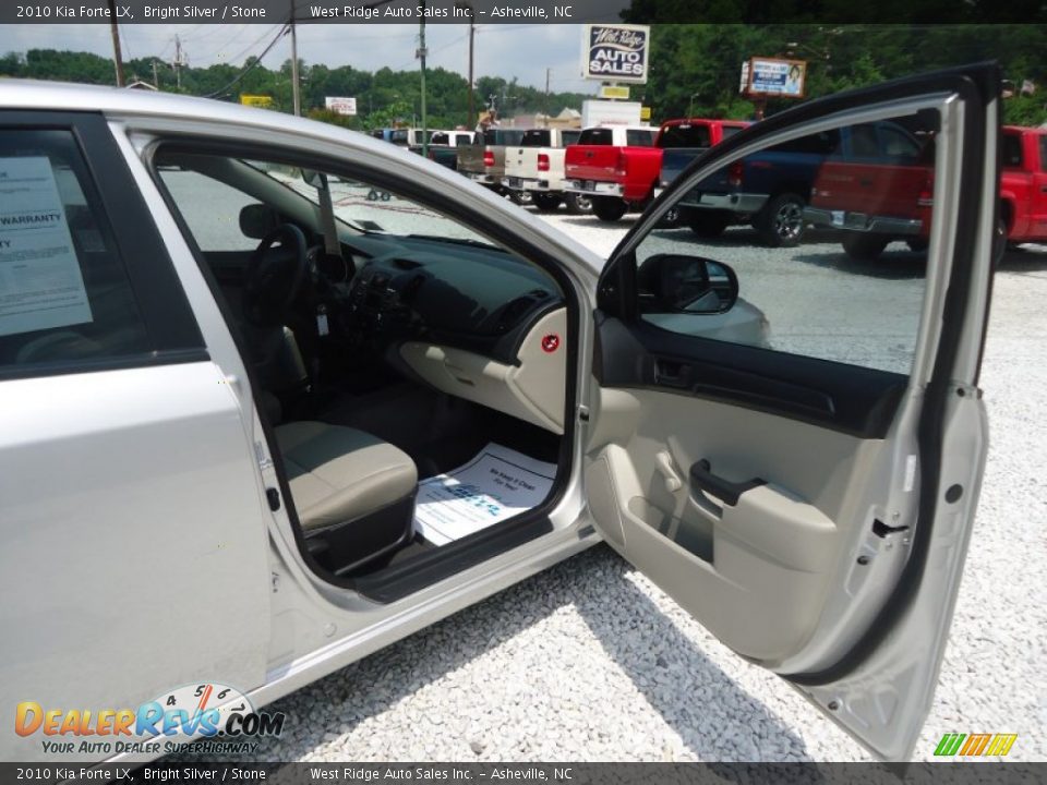 2010 Kia Forte LX Bright Silver / Stone Photo #28