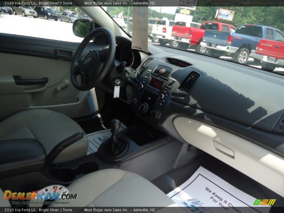 2010 Kia Forte LX Bright Silver / Stone Photo #31