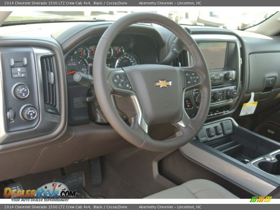 2014 Chevrolet Silverado 1500 LTZ Crew Cab 4x4 Black / Cocoa/Dune Photo #23