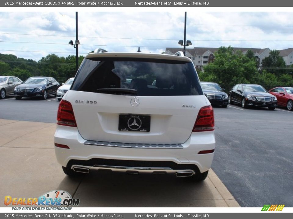 2015 Mercedes-Benz GLK 350 4Matic Polar White / Mocha/Black Photo #3