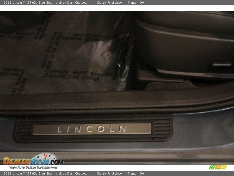 2012 Lincoln MKZ FWD Steel Blue Metallic / Dark Charcoal Photo #6