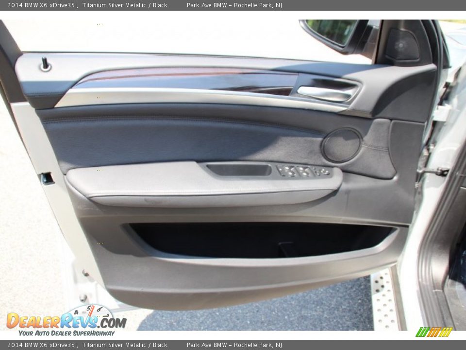 2014 BMW X6 xDrive35i Titanium Silver Metallic / Black Photo #9