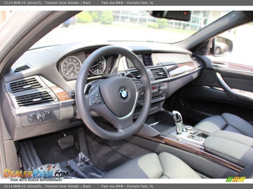 2014 BMW X6 xDrive35i Titanium Silver Metallic / Black Photo #10