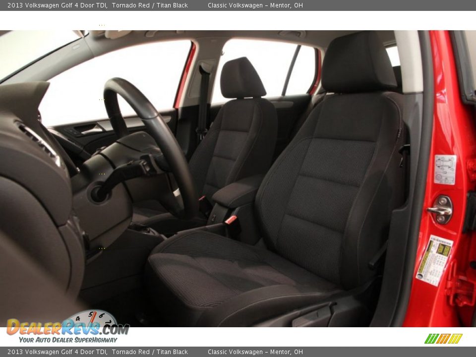 2013 Volkswagen Golf 4 Door TDI Tornado Red / Titan Black Photo #5