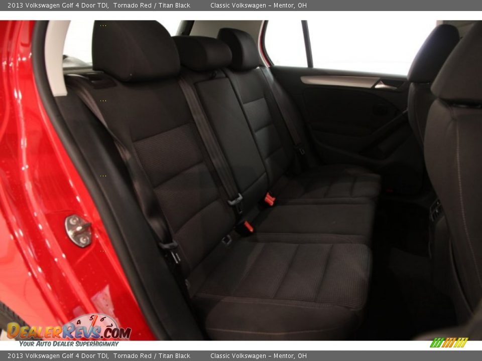 2013 Volkswagen Golf 4 Door TDI Tornado Red / Titan Black Photo #22