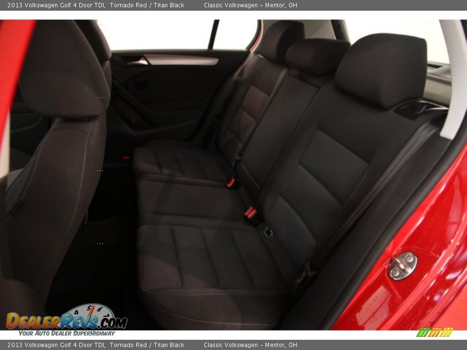2013 Volkswagen Golf 4 Door TDI Tornado Red / Titan Black Photo #23