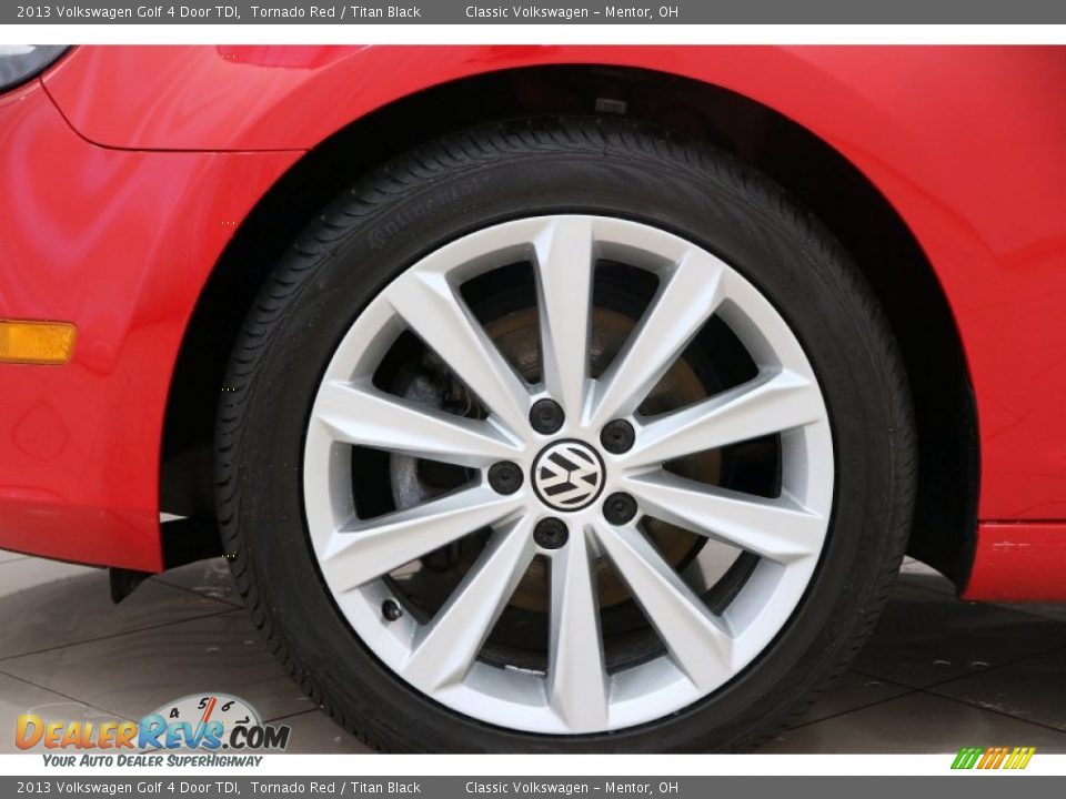 2013 Volkswagen Golf 4 Door TDI Tornado Red / Titan Black Photo #26