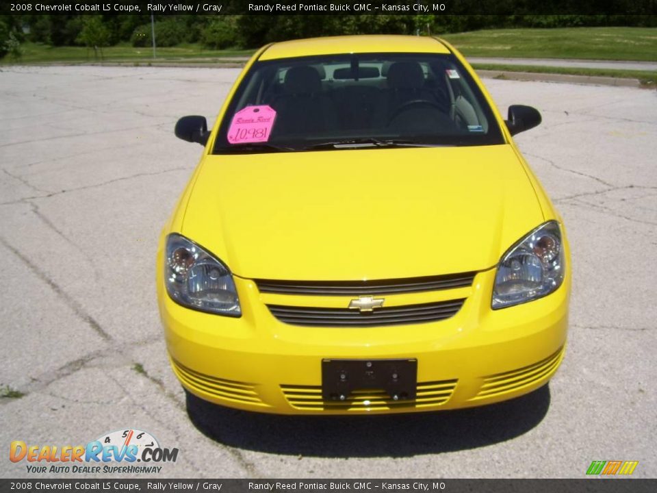 2008 Chevrolet Cobalt LS Coupe Rally Yellow / Gray Photo #3