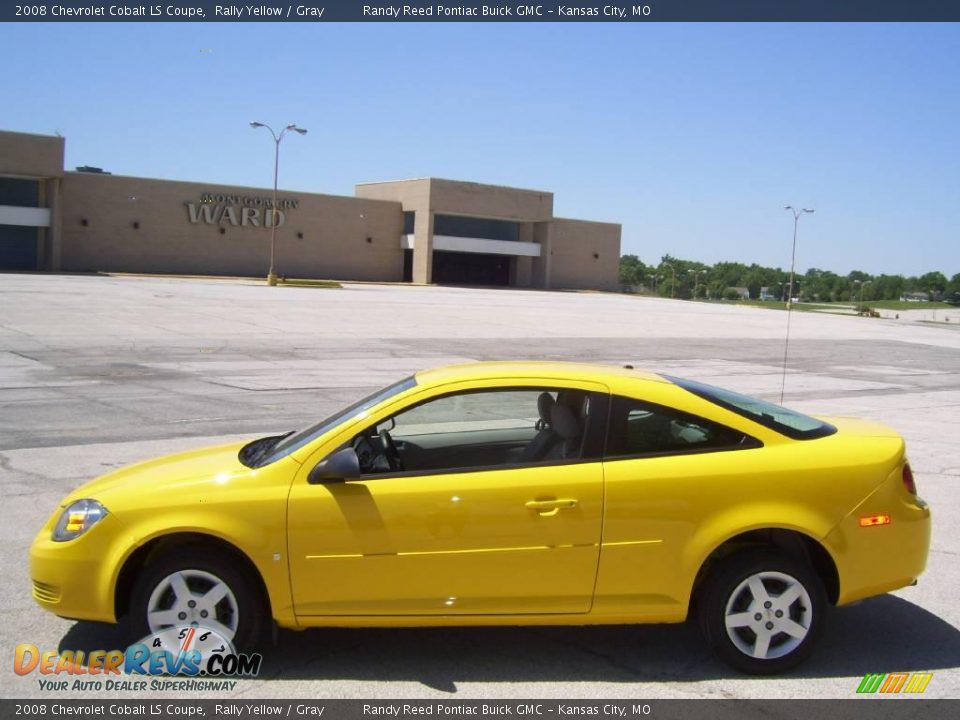 2008 Chevrolet Cobalt LS Coupe Rally Yellow / Gray Photo #5