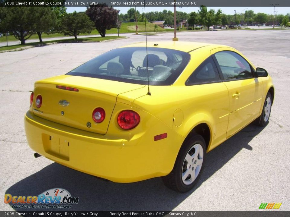 2008 Chevrolet Cobalt LS Coupe Rally Yellow / Gray Photo #8