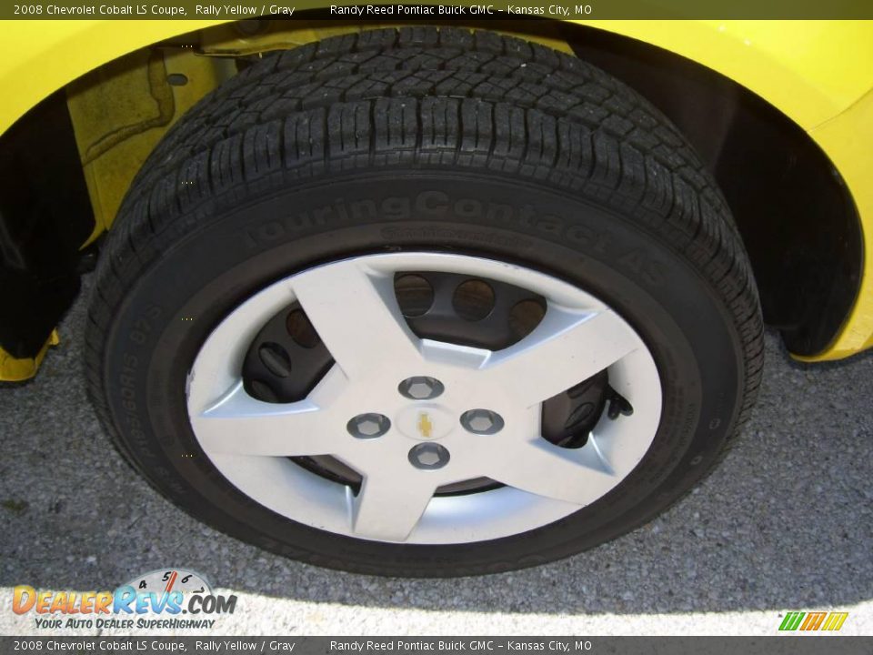 2008 Chevrolet Cobalt LS Coupe Rally Yellow / Gray Photo #9