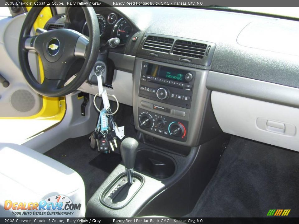 2008 Chevrolet Cobalt LS Coupe Rally Yellow / Gray Photo #13