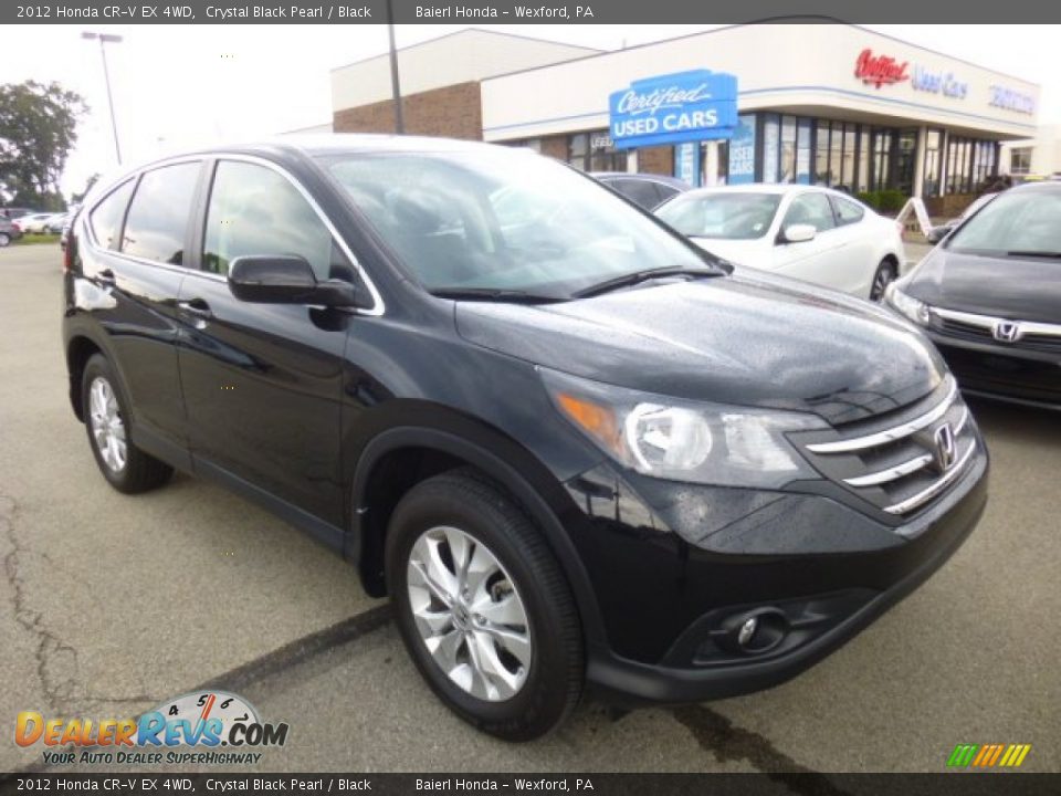 2012 Honda CR-V EX 4WD Crystal Black Pearl / Black Photo #1