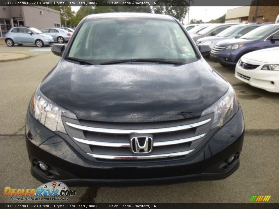 2012 Honda CR-V EX 4WD Crystal Black Pearl / Black Photo #2