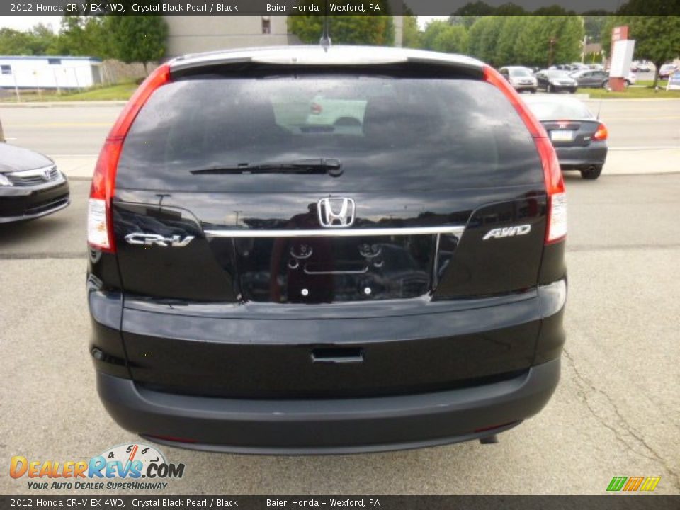 2012 Honda CR-V EX 4WD Crystal Black Pearl / Black Photo #5