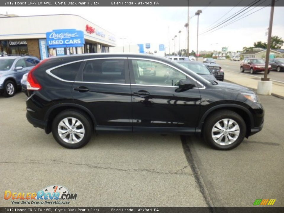 2012 Honda CR-V EX 4WD Crystal Black Pearl / Black Photo #7