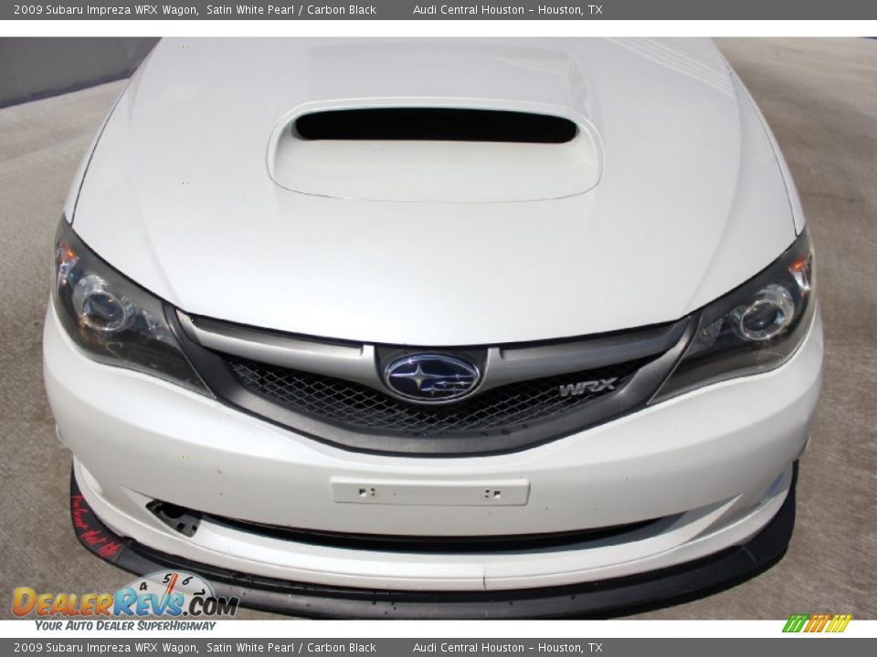 2009 Subaru Impreza WRX Wagon Satin White Pearl / Carbon Black Photo #2