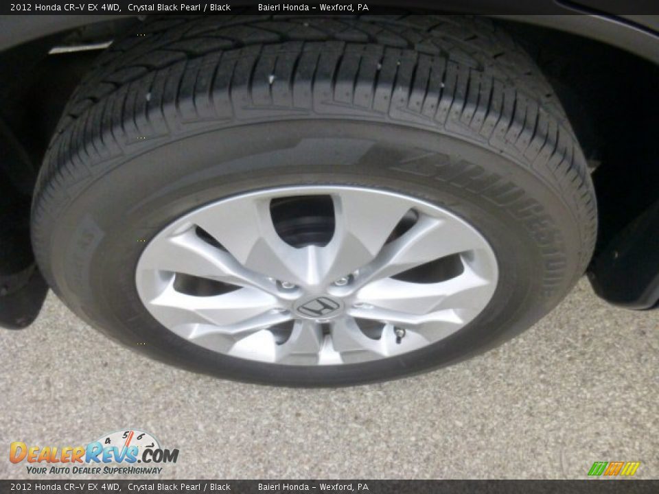 2012 Honda CR-V EX 4WD Crystal Black Pearl / Black Photo #8