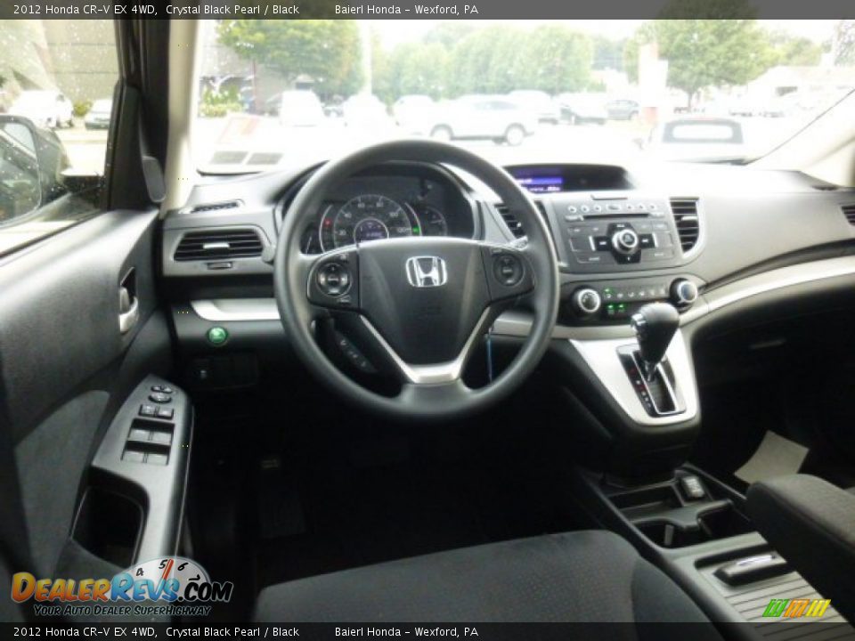 2012 Honda CR-V EX 4WD Crystal Black Pearl / Black Photo #13