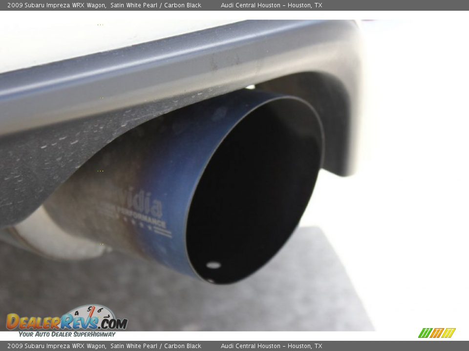 2009 Subaru Impreza WRX Wagon Satin White Pearl / Carbon Black Photo #8