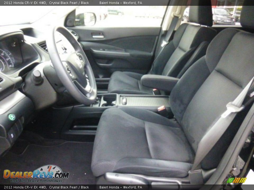 2012 Honda CR-V EX 4WD Crystal Black Pearl / Black Photo #14