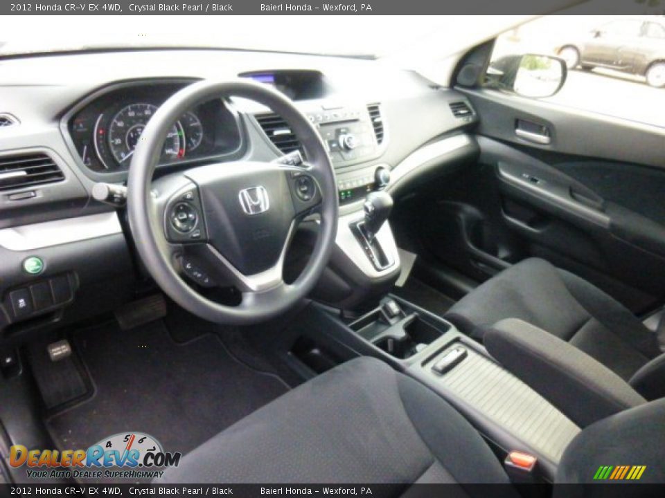 2012 Honda CR-V EX 4WD Crystal Black Pearl / Black Photo #15