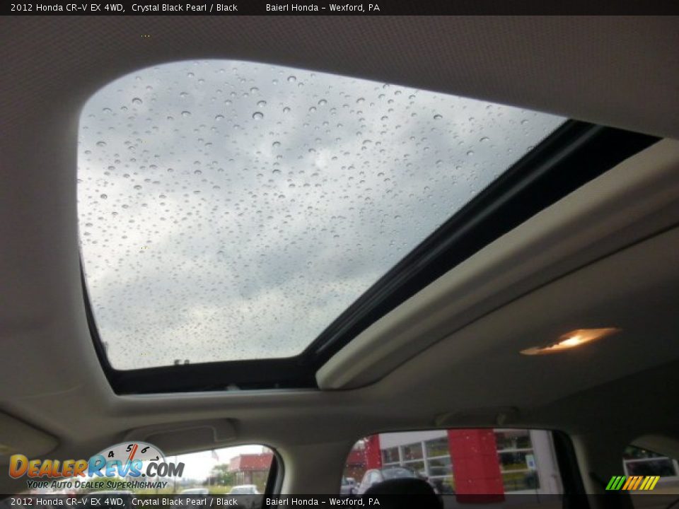 2012 Honda CR-V EX 4WD Crystal Black Pearl / Black Photo #17