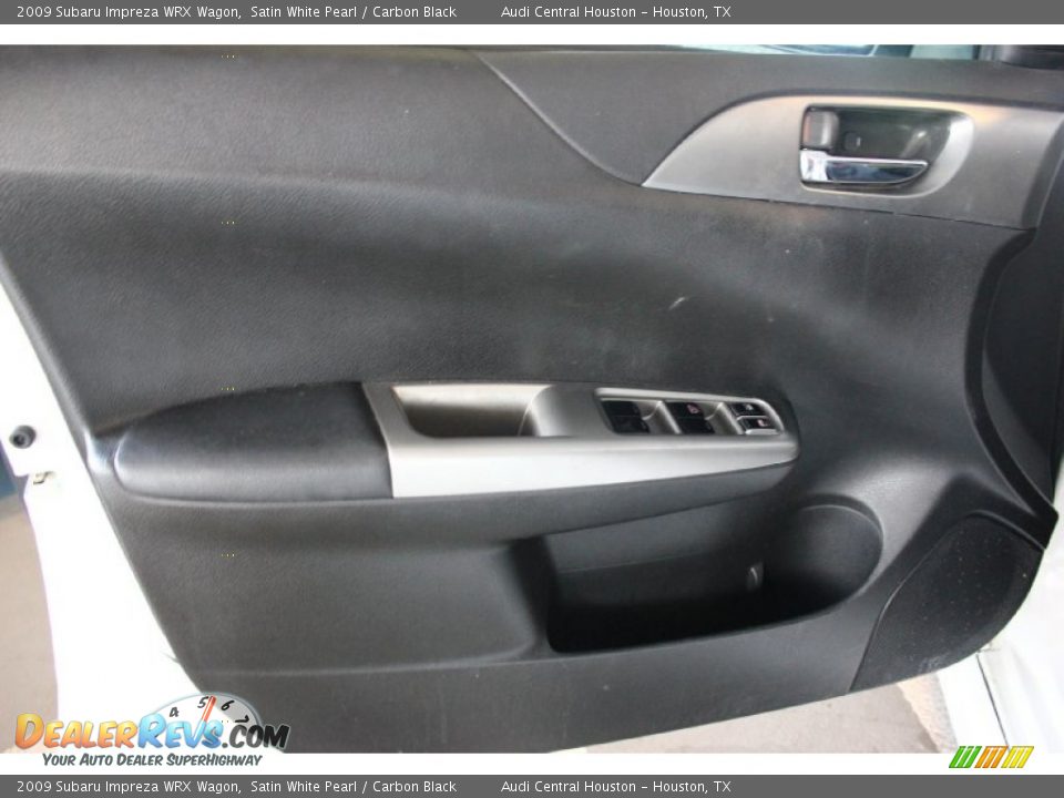 2009 Subaru Impreza WRX Wagon Satin White Pearl / Carbon Black Photo #11